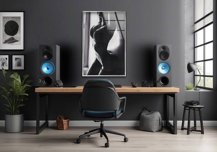 Refined pornographic art blended with sexy artwork for bold interiors
