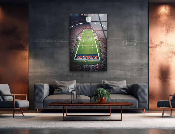 Stadium of NFL Glass Wall Art photo print on glass, prints on glass wall art
