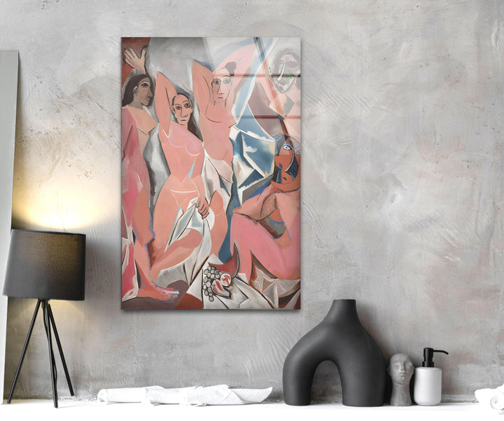 Les Demoiselles d'Avignon Pablo Picasso large glass photo prints, glass wall photos
