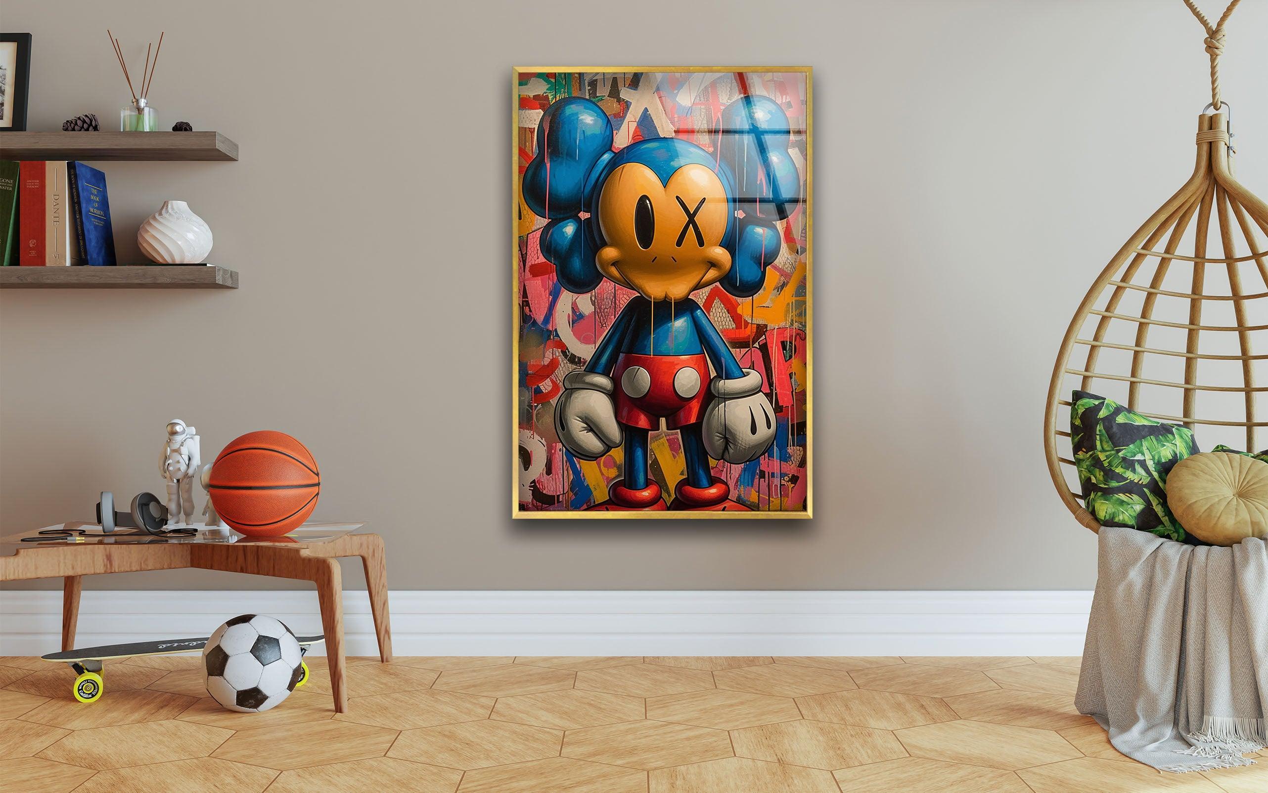 Kaws Blue Boxer Wall Decor – Iconic Famous Artwork – MyPhotoStation