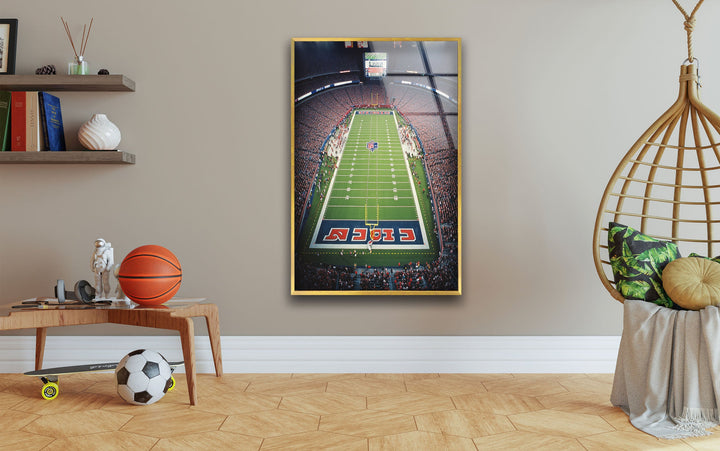 Stadium of NFL Glass Wall Art custom glass photo prints, large glass prints
