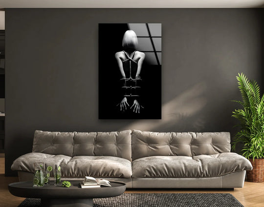 Striking pornographic art and sexy drawings reimagined for glass decor
