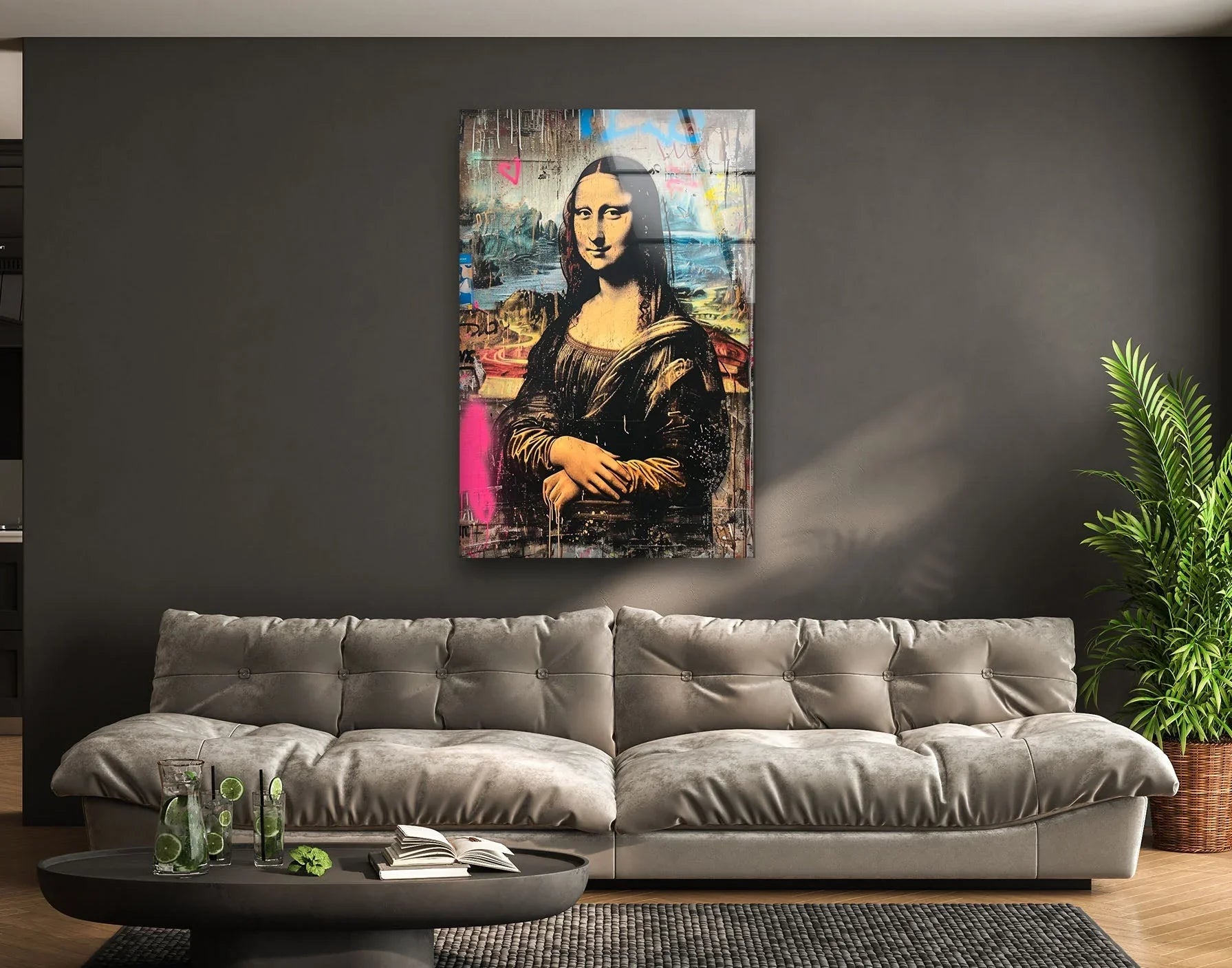 Mona Lisa Pop Art Wall Decor – Modern Glass Art – MyPhotoStation