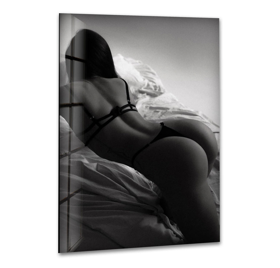 Sexy Woman on Bed Glass Wall Art Nude Artwork MyPhotoStation Sexy Woman on Bed Glass Wall Art Nude Artwork MyPhotoStation
