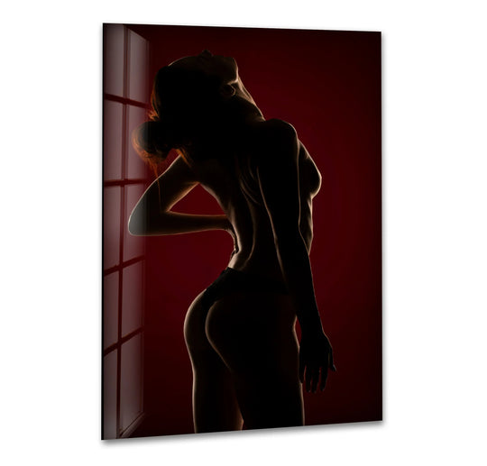 Sophisticated erotic artwork blending nude art and modern design
