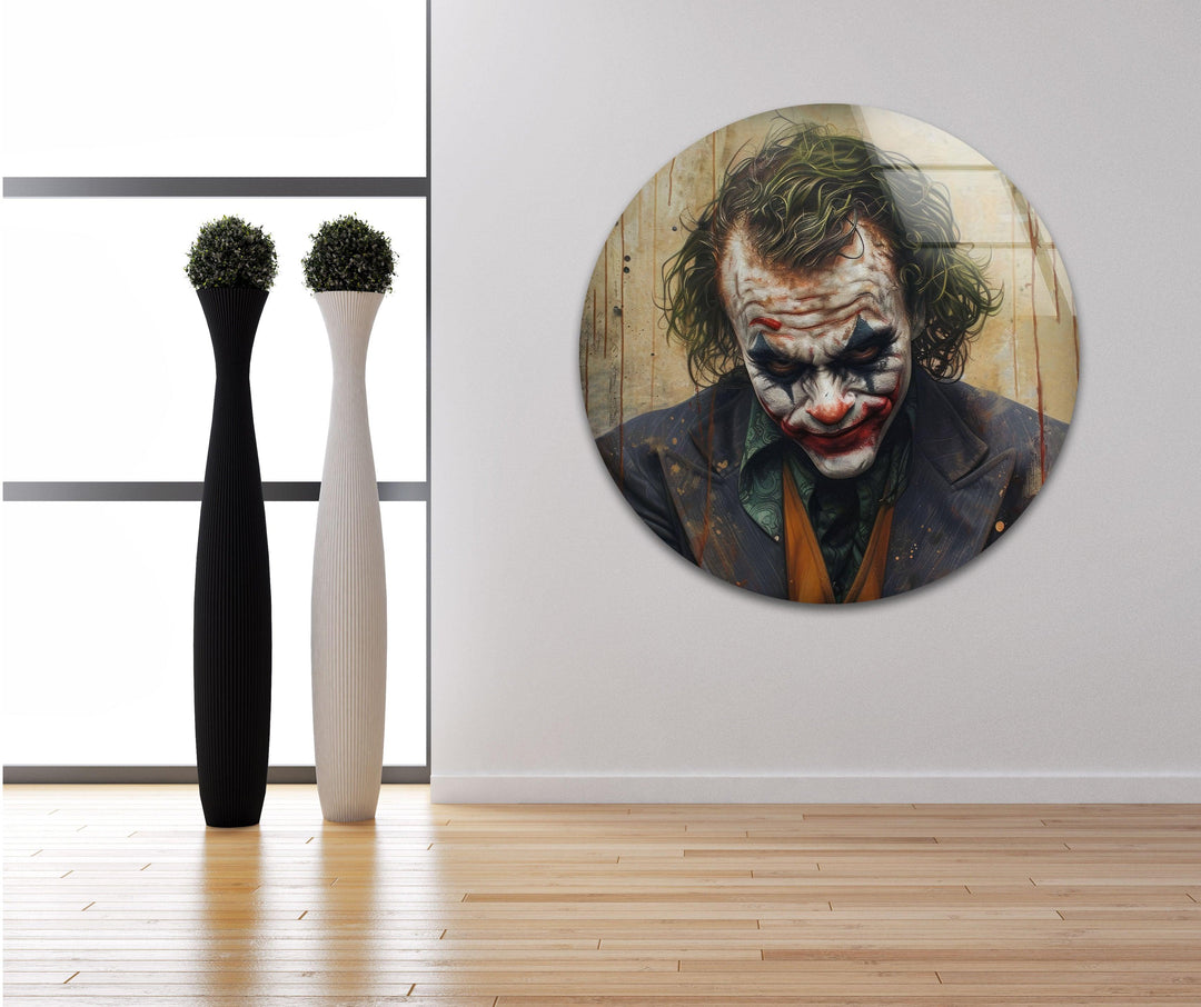 Joker Glass Wall Art, glass image printing, glass prints from photos