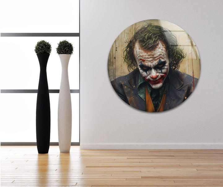 Joker Glass Wall Art, glass image printing, glass prints from photos