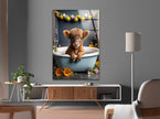 Cow Tempered Glass Wall Art