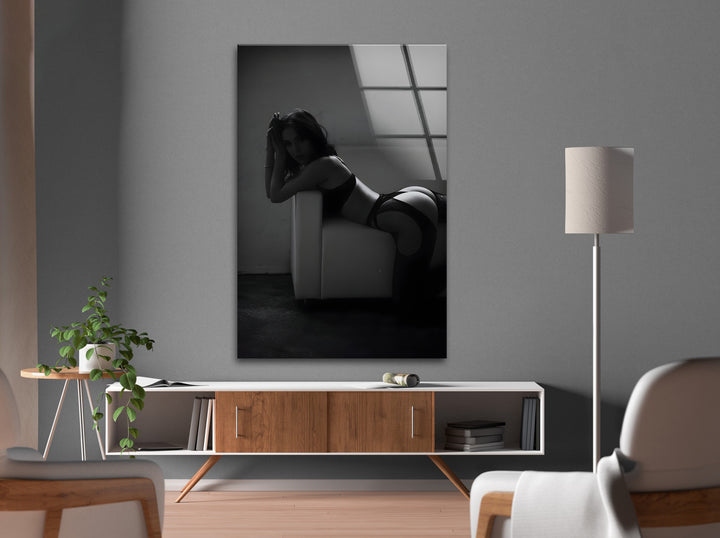 Verführerisches Schwarz-Weiß-Boudoir – Sinnliche Kunstfotografie