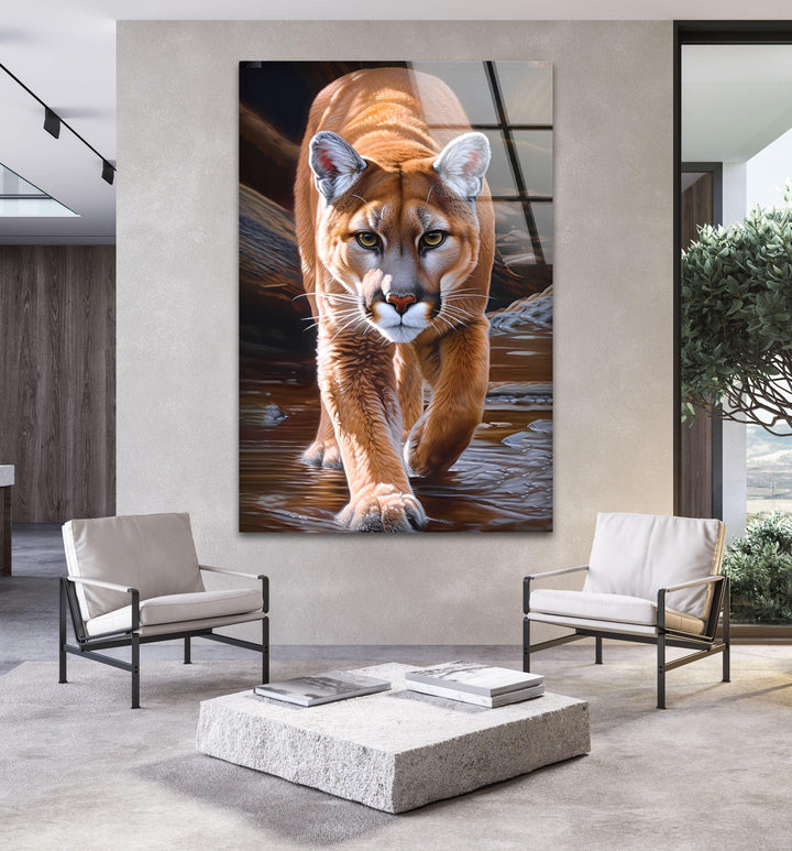 Cool Puma Glass Wall Art glass photo prints, glass picture prints
