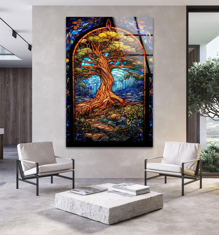 Life of Tree Art Glass Wall Art art glass wall art, glass wall art pictures