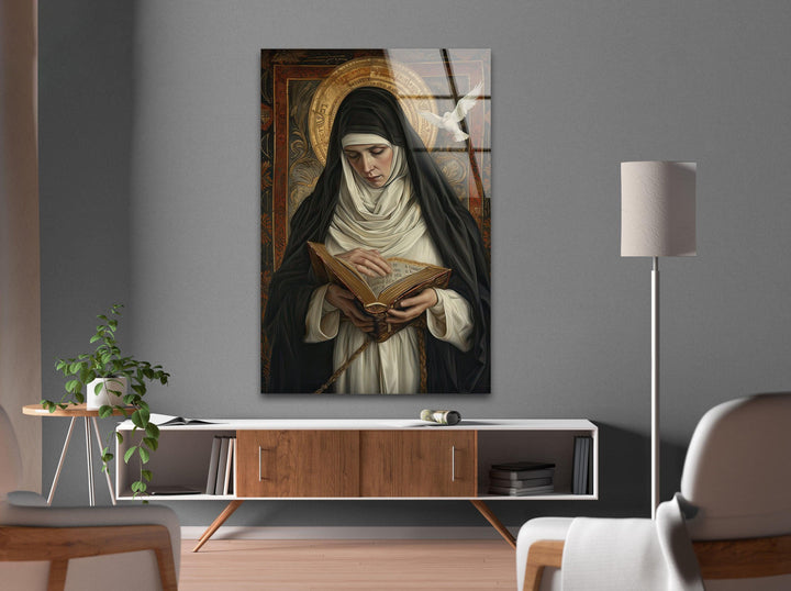 Teresa in Praying Glass Picture Prints | Modern Wall Art