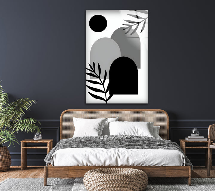 A timeless black and white framed art design that adds a modern yet organic feel to any space.


