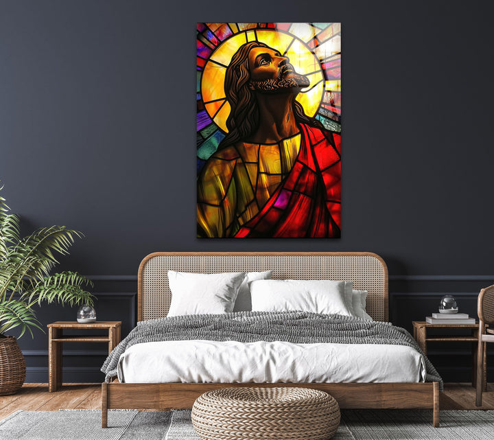 Colorful Portrait Of Jesus Wall Art Home Decor Options