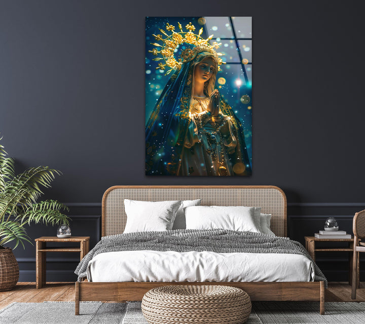 Virgin Mary Blessed Mother Glass Photos | Glass Wall Art & Decor