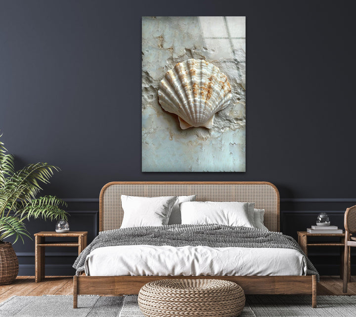 Wandkunst aus Austernglas