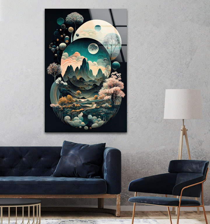 Surreal Art Glass Wall Art