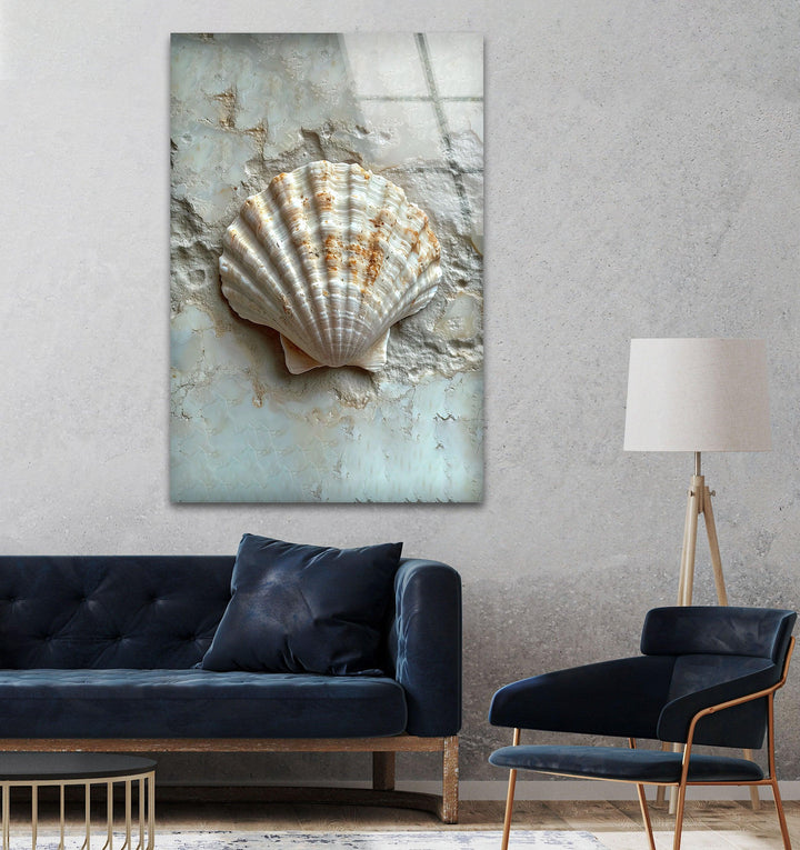 Wandkunst aus Austernglas
