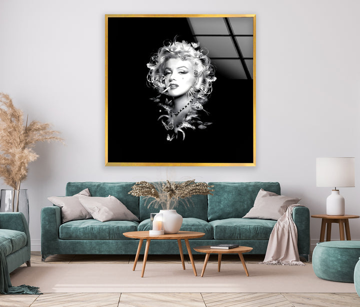 Marilyn Monroe: A Hollywood Legend Captured on Glass Wall Art
