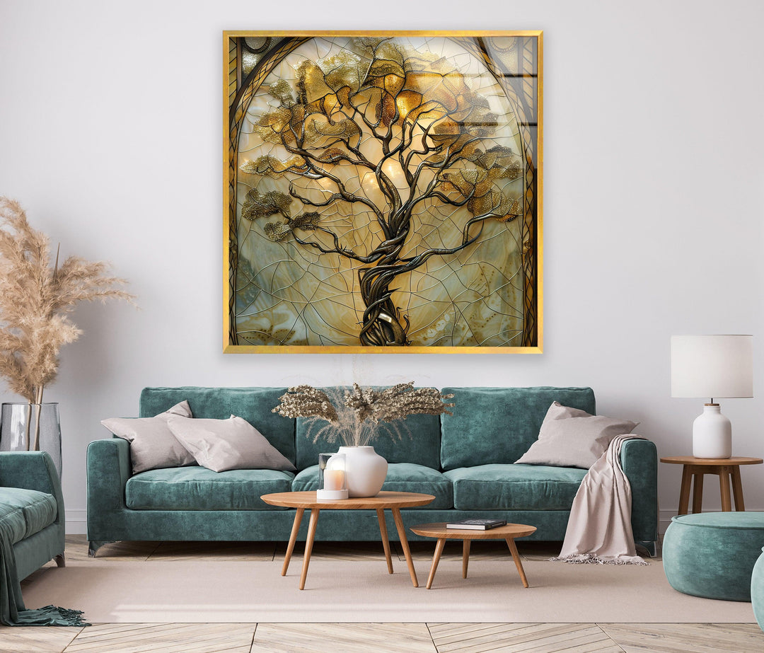 Tree and Branches Glass Art Painting & Cool Art Prints