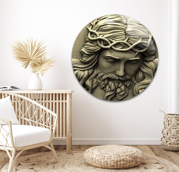 Ceramic Jesus Glass Wall Art art glass wall art, glass wall art pictures
