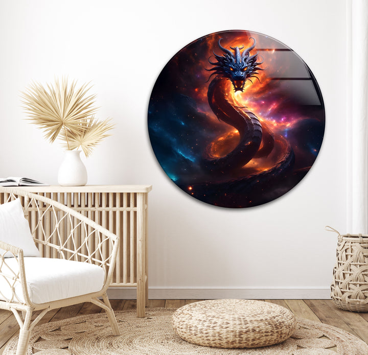 Let the Inferno Dragon roar in fiery majesty on your wall, showcasing the unstoppable force of mythical power.