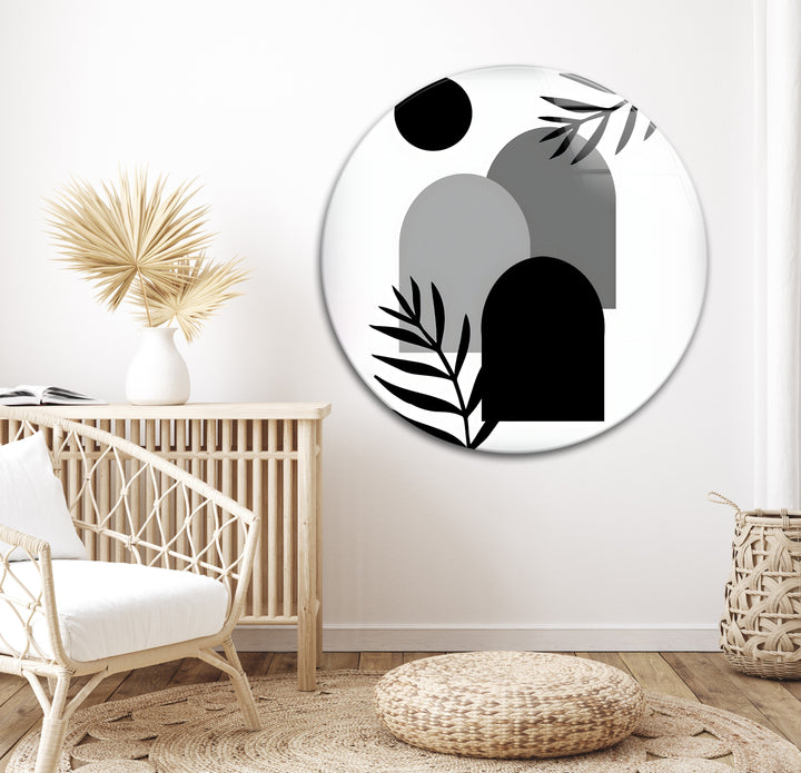 A perfect addition to Nordic or contemporary interiors, featuring balanced abstract shapes in monochrome.

