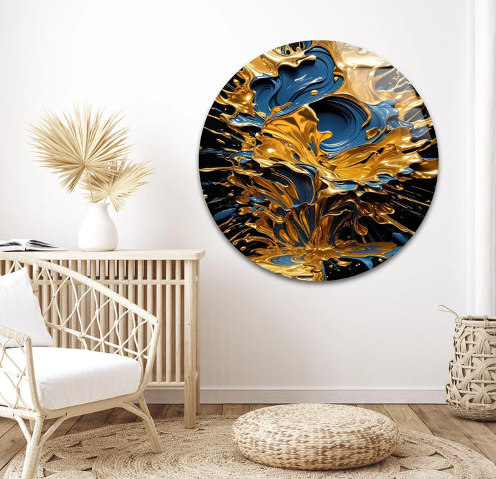 Modern Abstract Paintings on Glass