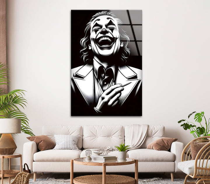 A unique black and white abstract drawing that brings drama and artistic depth to any space.

