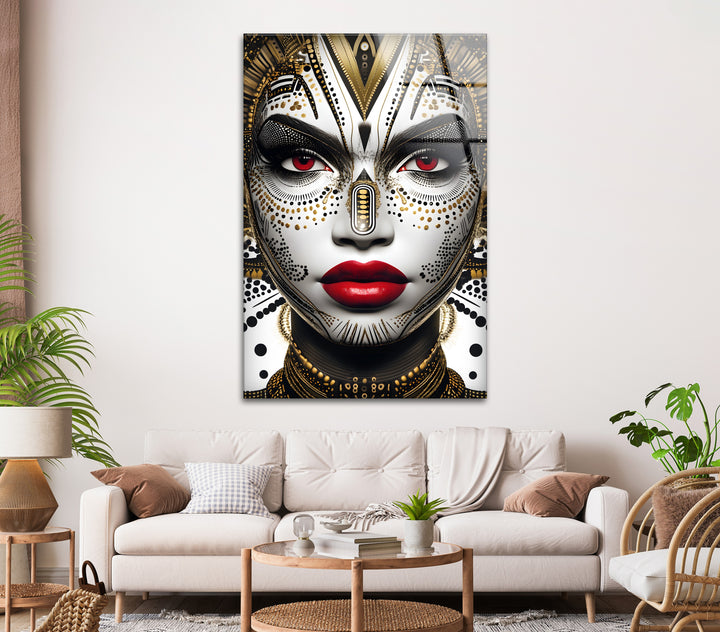 A unique black and white abstract drawing showcasing intricate patterns and a royal aesthetic.

