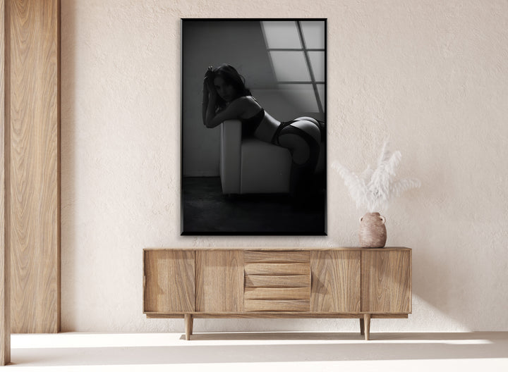 Verführerisches Schwarz-Weiß-Boudoir – Sinnliche Kunstfotografie