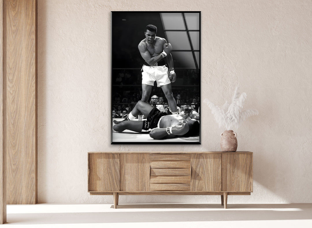 Muhammad Ali: Unstoppable Boxing Legend on Glass Wall Art
