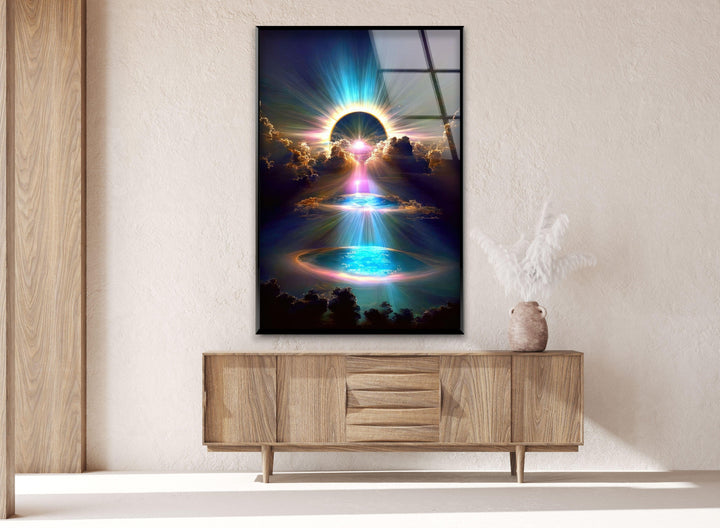 Fantasy Sky Glass Wall Art, glass pictures for Wall, glass prints wall art