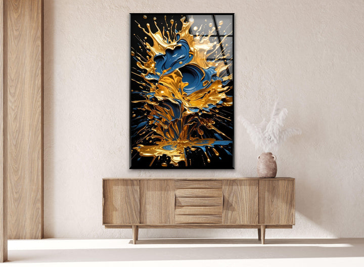 Unique Glass Panel Artwork for Walls