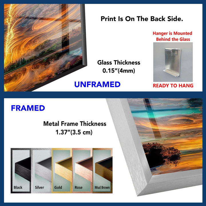 Sunset View Tempered Glass Wall Art - MyPhotoStation