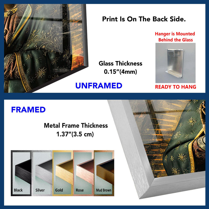 Lady of Guadalupe Tempered Glass Wall Art - MyPhotoStation