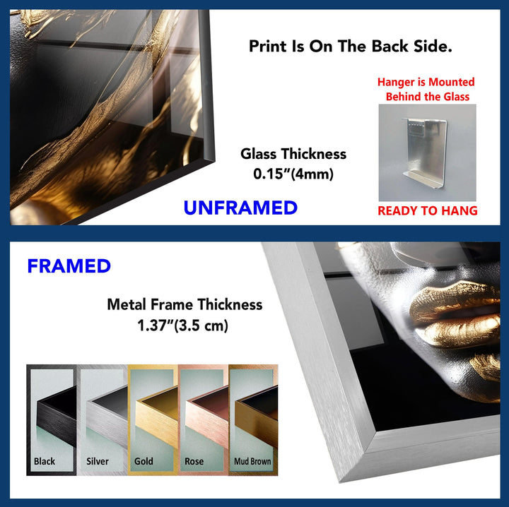 African Black Woman Tempered Glass Wall Art - MyPhotoStation