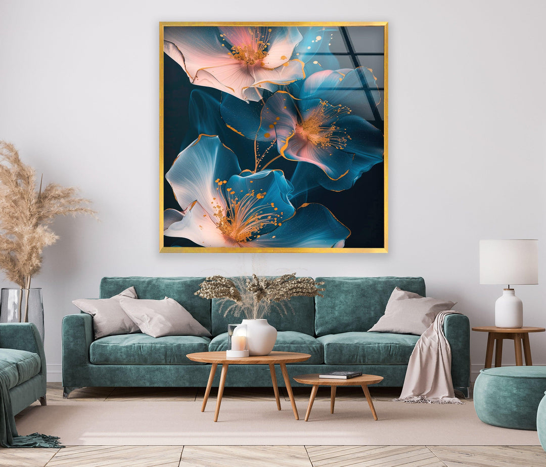 Glowing Pink Flower Glass Wall Art, art glass wall art, glass wall art pictures