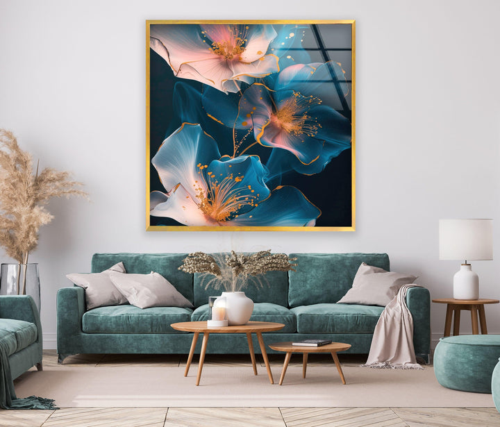 Glowing Pink Flower Glass Wall Art, art glass wall art, glass wall art pictures