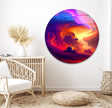 Sunset View Tempered Glass Wall Art