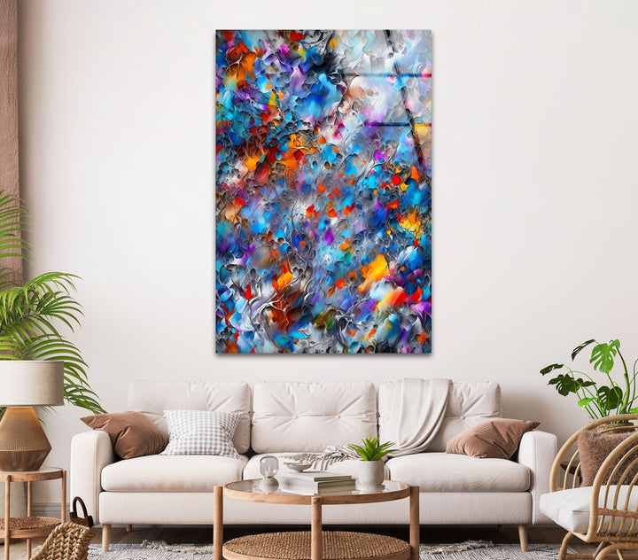 Watercolor Abstract Glass Wall Art, glass pictures for Wall, glass prints wall art