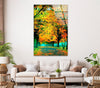 Autumn View Tempered Glass Wall Art