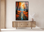 Forest View Tempered Glass Wall Art