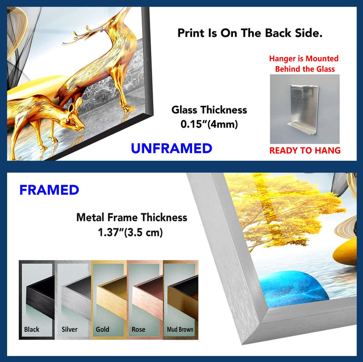 Dear  Animal Tempered Glass Wall Art - MyPhotoStation