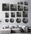 black panther Tempered Glass Wall Art