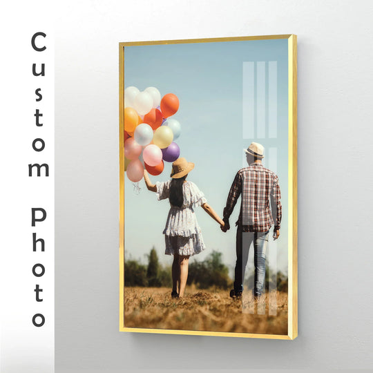 Framed Custom Vertical Glass Wall Art - MyPhotoStation