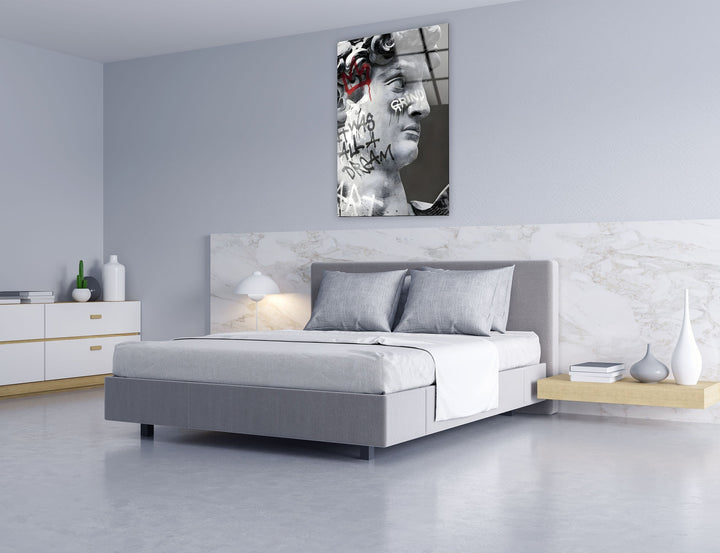 Marble Face Art Glass Wall Art glass photo prints, glass picture prints
