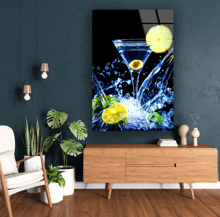 Cocktail-Getränke-Glas-Wandkunst