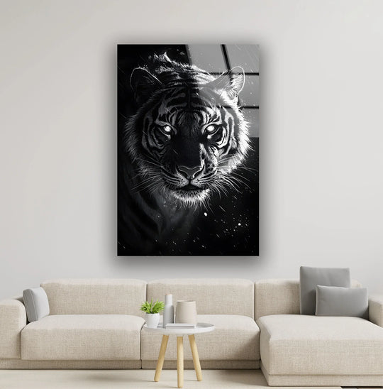 Black Tiger Glass Wall Art art glass wall art, glass wall art pictures
