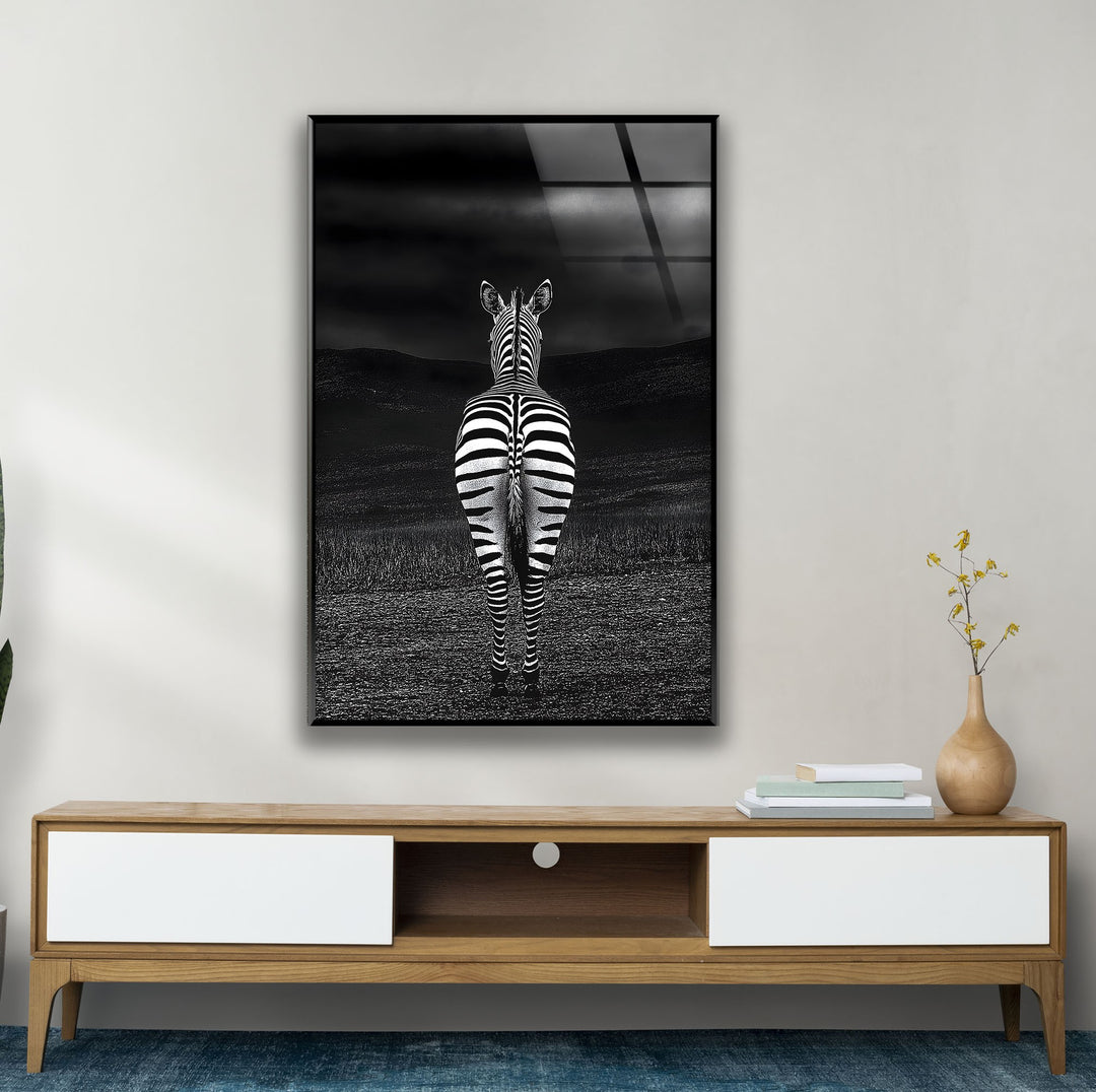 Rear View Zebra Glass Wall Art art glass wall art, glass wall art pictures
